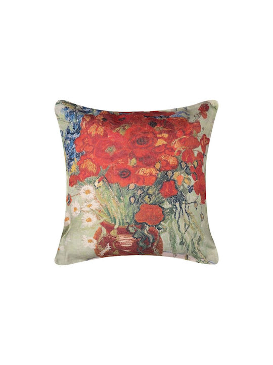 Silk Fashion Decorative Pillow Case Ks307 45x45cm.