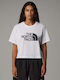 Easy Women's Athletic Crop T-shirt White