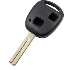 Car Key Shell with Blade with 2 Buttons for Lexus