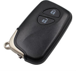 Car Key Shell with Blade with 2 Buttons for Lexus