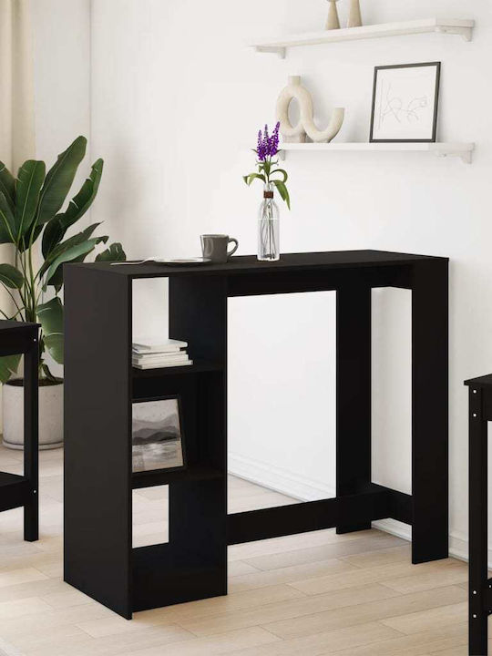 Vidaxl Console Table Shelf Black 124x46x103.5cm...