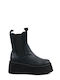 Black Chelsea Platform Ankle Boots