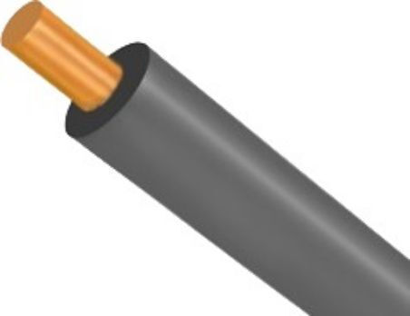 SGL Power Cord Type SiHF with Cable Properties 1x2.5mm² in Grey Colour 1m Flexible