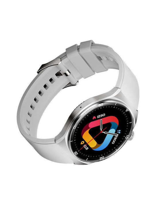 QCY GT S3 Smartwatch με eSIM και Παλμογράφο (Γκρι)