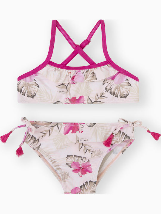 Canada House Kinder Badeanzug Bikini Pink Floral