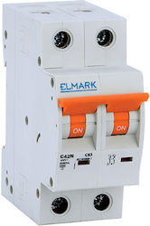 Elmark Automatic Circuit Breaker 25A Double-pole 41674C