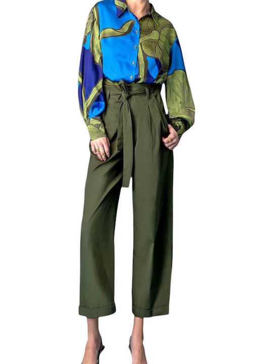 Moutaki Damen Stoff Hose Khaki