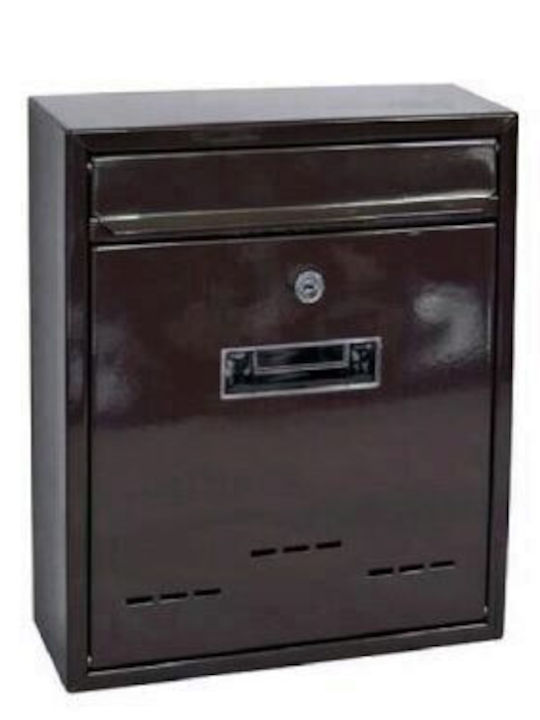 Strend Pro Cutie Poștală pentru Exterior Metalic în Culoarea Maro 31x26x9cm SK-