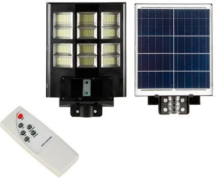 Grandxl 600w Соларна Улична Лампа 2092lm Студена Светлина 6400k Сензор за Движение Дистанционно Управление