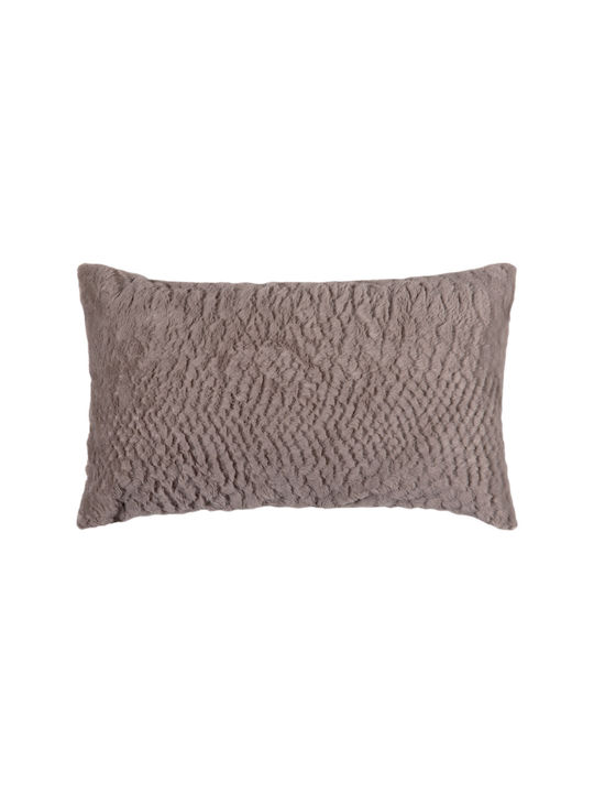 Decorative Pillow Case from Fur Beige 30x50cm.