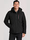 Winter Jacket Softshell Waterproof and Windproof Black