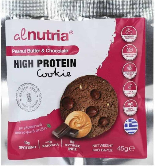 Eiweißreicher Erdnussbutter- & Schokoladenkeks Alnutria 45g 5200252770064
