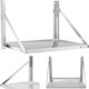 Klappbares Wandregal Gastronomie aus Edelstahl 40 kg Tragkraft 60 x 45 cm