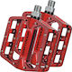 Dartmoor Flat Bicycle Pedals Red