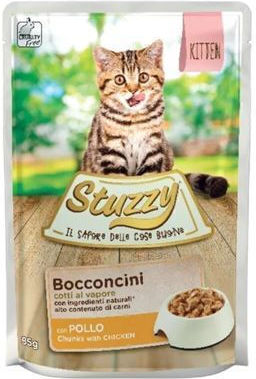 Stuzzy Bocconcini Υγρή Τροφή για Ανήλικες Γάτες σε Φακελάκι με Κοτόπουλο 85gr