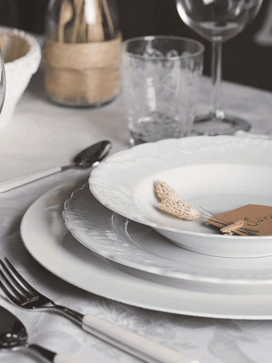 Emfasi White Porcelain Dinnerware Set 20pcs