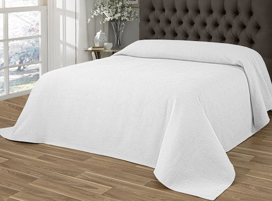 Liolios Home Kiera Pique Blanket Half Double 180x240cm White