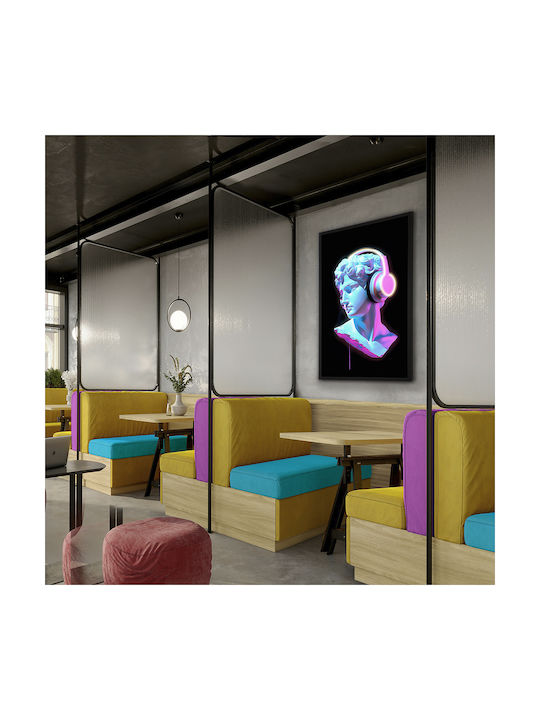 Busto Painting on Canvas with LED Lighting 80x120cm