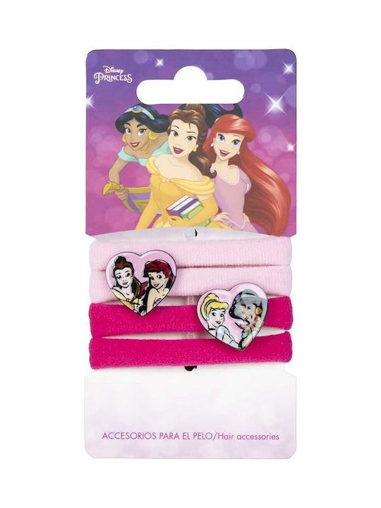 Disney Princess Σετ Παιδικά Λαστιχάκια Πολύχρωμα 4τμχ