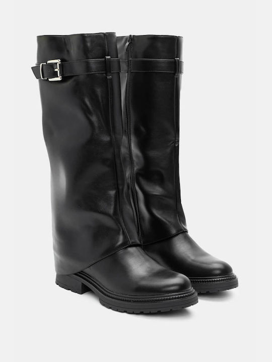 Luigi Women's Boots with Zipper Black