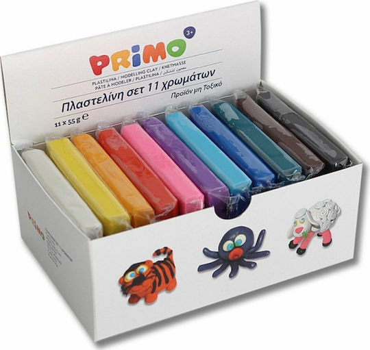 Primo Plasticine in Box for Ages 3+, 11pcs
