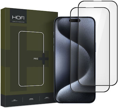 Hofi Pro+ Tempered Glass Μαύρο (iPhone 16 Pro Max)