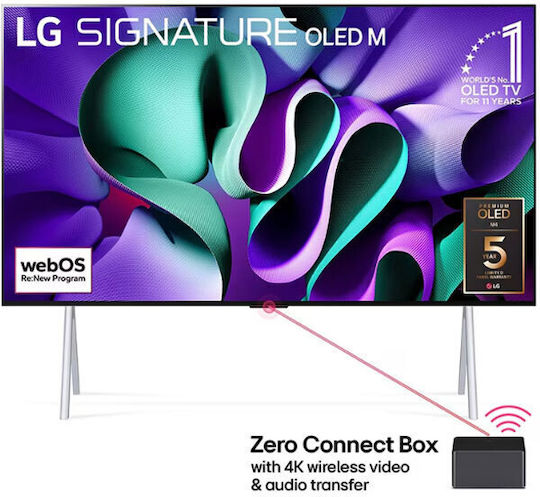 LG Smart Τηλεόραση 97" 4K UHD OLED evo AI M4 HDR (2024) OLED97M49LA