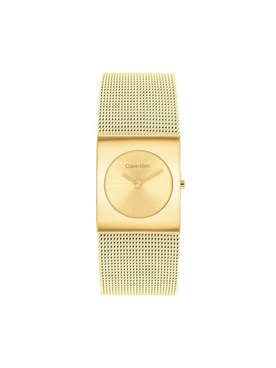 Calvin Klein Watch with Gold Metal Bracelet