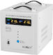 Automatic Voltage Stabilizer 3000 VA 145 260 V Pure Sine Wave 2 x Schuko Led Display