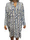 Platinum Fashion Women's Caftan Beachwear Blue Shades