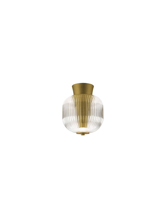 Luma Πλαφονιέρα Οροφής Oxidized Gold με Ενσωματ...