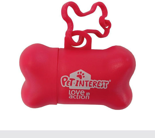 Pet Interest Tasche mit Hundekotbeuteln Rot