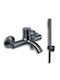 Viospiral Etna Mixing Bathtub Shower Faucet Complete Set Bronze
