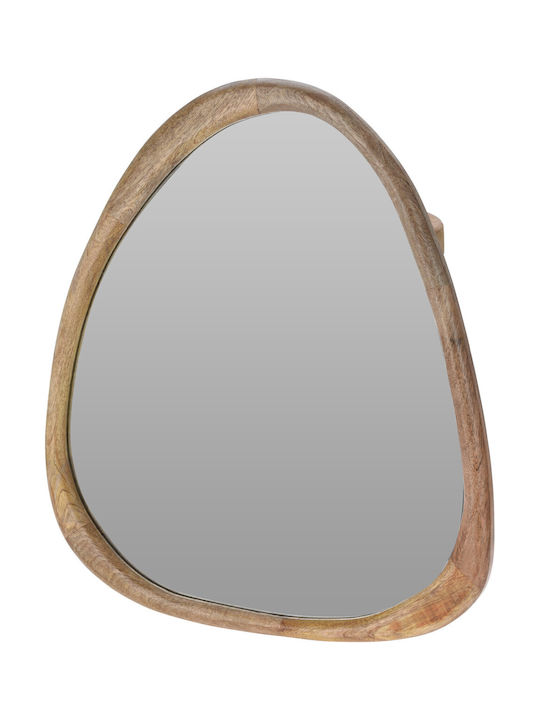 Mango Wood Mirror Irregular Shape 60cm