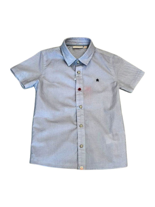 Kinder Polka Dot Hemd Kurzarm Gray