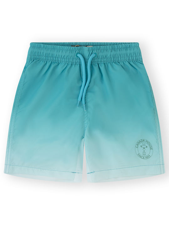 Canada House Kids Swimwear Swim Shorts Turquoise