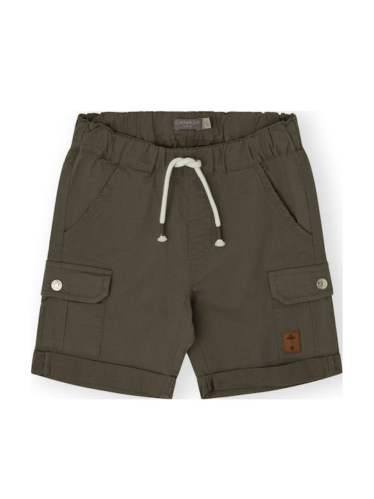 Kinder-Shorts/Bermudas Stoff Khaki