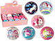 Lean Toys Kids Softball Pink 8cm. (Various Designs) 1pc