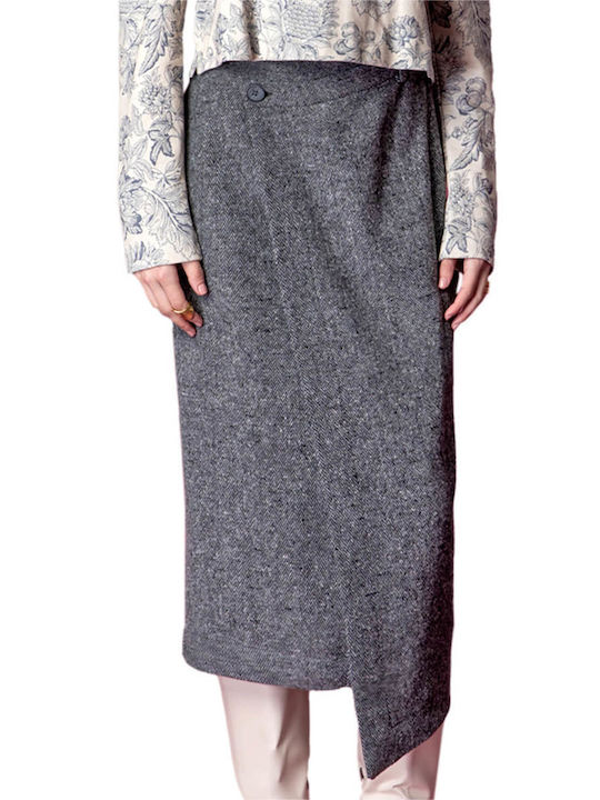 Moutaki Midi Skirt in Gray color