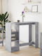 Table Bar Wooden Gray 124x46x103.5cm