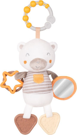 Kikka Boo Окачен Играчка За автомобил с Гризалка и Огледало My Teddy Моето мече за 0++ Месеца