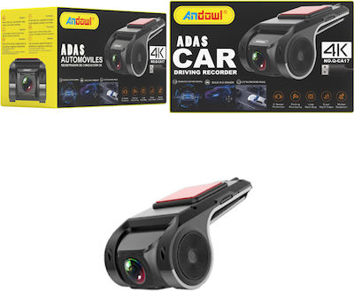 Andowl 4K Windshield Car DVR with Adhesive Tape