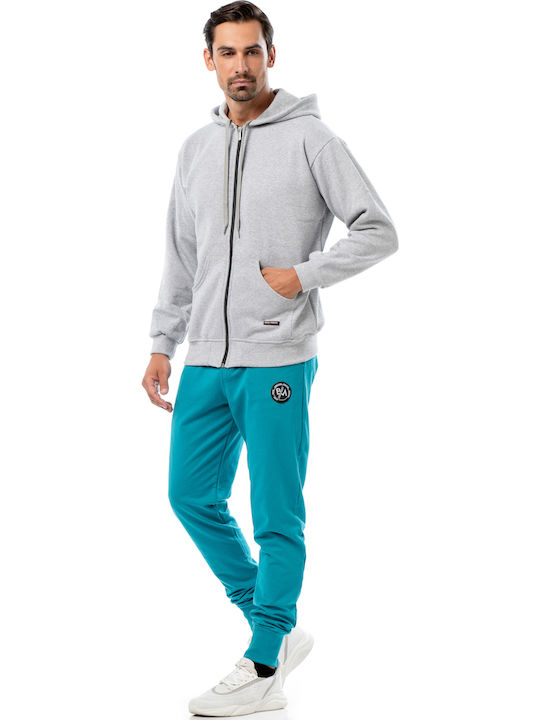 Bodymove Ζακέτα με Κουκούλα Grey