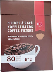 Filtre de cafea No. 2 - 80 filtre