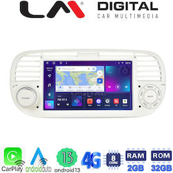 LM Digital Sistem Audio Auto pentru Fiat 500 2007 > 2016 (Bluetooth/USB/WiFi/GPS/Android-Auto) cu Ecran Tactil 7"