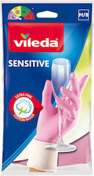 Vileda Гащеризони за фурна Sensitive Пластмасови Medium Розов 1бр