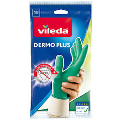 Vileda Dermo Plus Нитрилови Кухненски Ръкавици Small Зелени