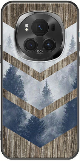 Chevron Lemn Honor Magic 6 Pro 5G Negru TPU Silicon Negru