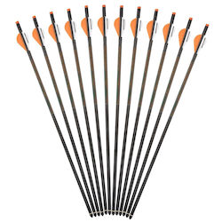 Carbon Arrows Threaded Arrow Tip Competitive Game Shooting Accessories 12pcs Orange