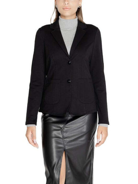 Street One Lang Damen Blazer Schwarz